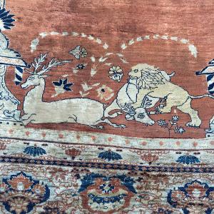 Antique silk rug 